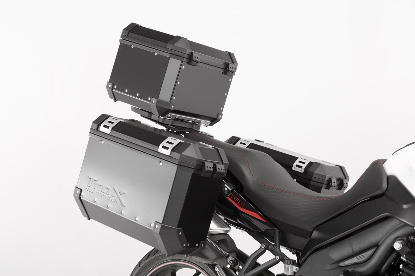 SW-Motech TRAX ION Alukoffer-System schwarz 45/37l Triumph Tiger 1050 Sport(13-) Set