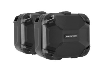 SW-Motech DUSC Hartschalenkoffer-System Schwarz 33/33l passt für Honda CB500X, CB500F, CBR500R, NX500