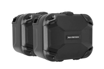 SW-Motech DUSC Hartschalenkoffer-System Schwarz 41/41l passt für Honda CB500X, CB500F, CBR500R, NX500