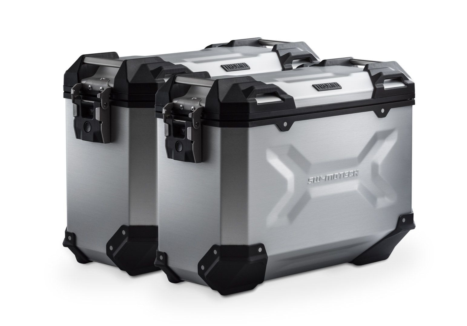 SW-Motech TRAX ADV Alukoffer-System Silbern 37/37l passt für Honda CB500X, CB500F, CBR500R, NX500