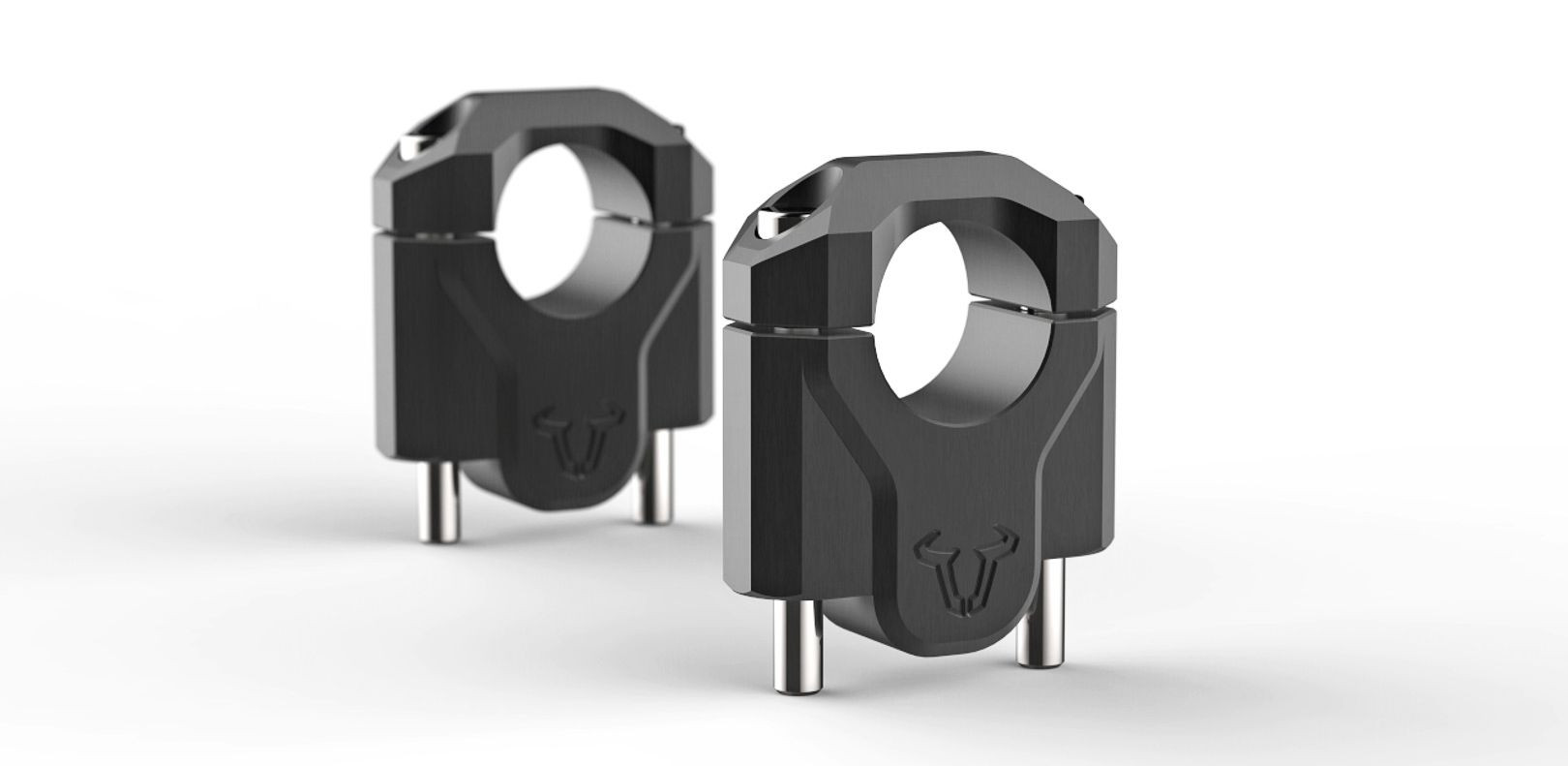 SW-Motech Lenkererhöhung H=40 mm Schwarz passt für BMW R1200GS(12-18), R1250GS(18-)