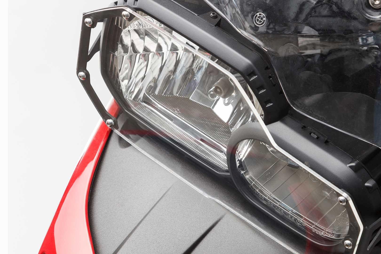 SW-Motech Scheinwerferschutz Halterung mit Blende passt für BMW F 700 GS, F 800 GS/Adv