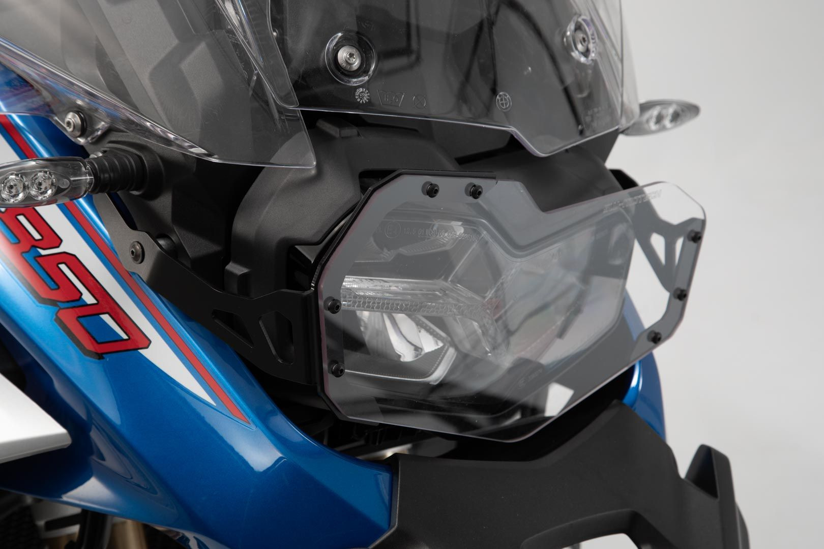 SW-Motech Scheinwerferschutz Halterung mit Blende. BMW F850GS Adv(18-) St.