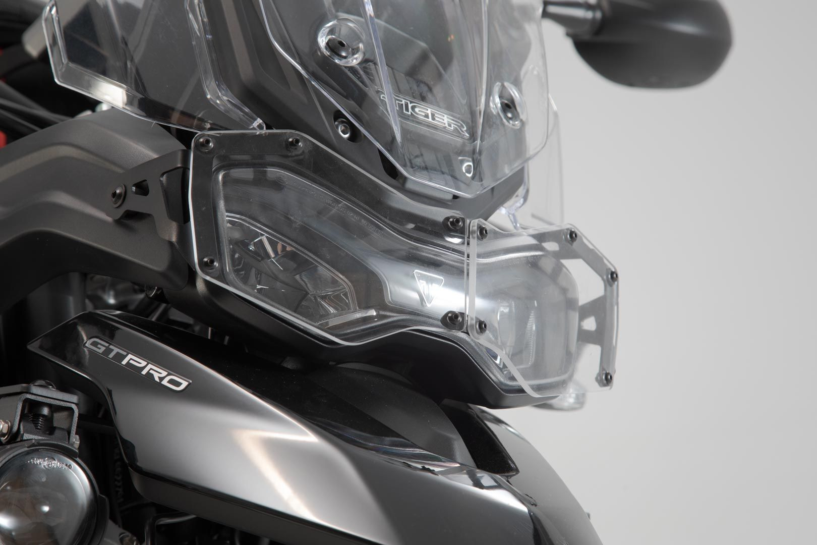 SW-Motech Scheinwerferschutz Halterung mit Blende passt für Triumph Tiger 900/GT/Rally/Pro