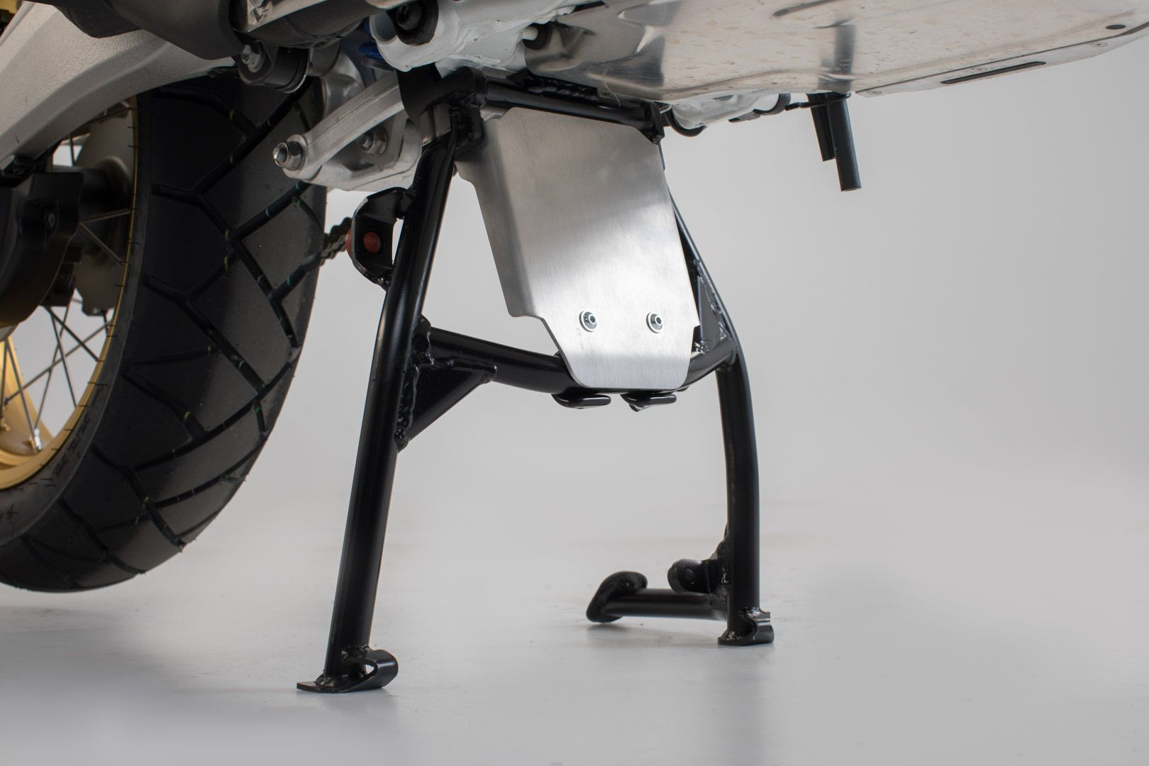 SW-Motech Motorschutz-Verlängerung am Hauptständer Silbern passt für Honda CRF1000L(15-)/passt für Honda CRF1100L(19-)