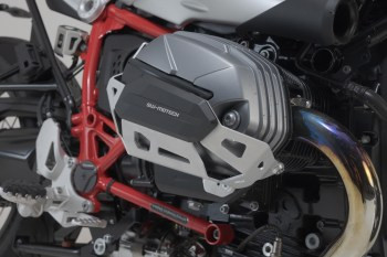 SW-Motech Zylinderschutz Silbern passt für BMW R nineT/Pure/Scrambler(20-)