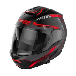Nolan Klapphelm N100-6 SURVEYOR N-COM021 Schwarz Rot ECE 22.06