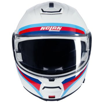 Nolan Klapphelm N100-6 ASSOLUTO 347 Gr: 2XS-3XL Weiss Blau Rot
