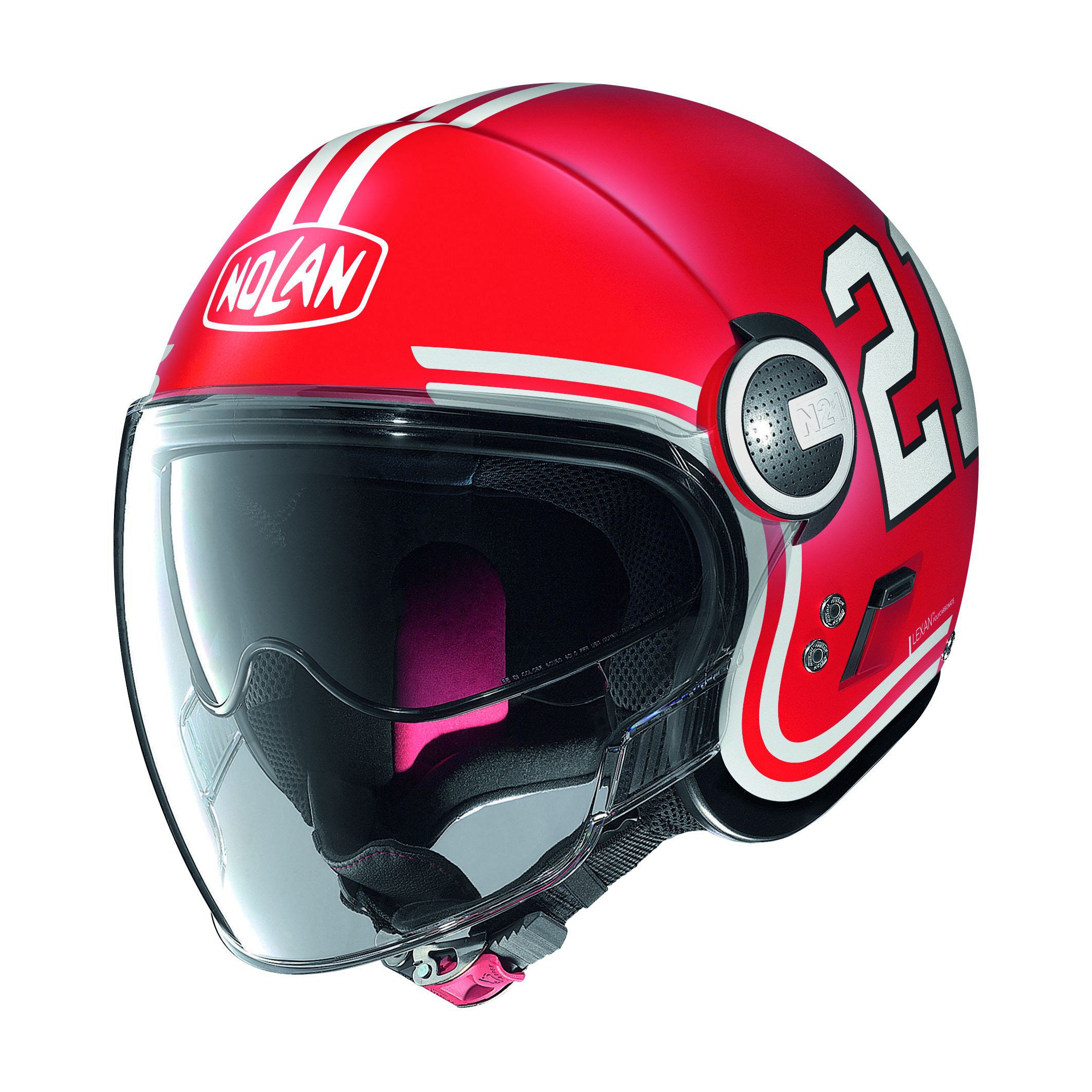 NOLAN Jethelme N21 VISOR QUARTERBACK, Flat Corsa Red  84 Gr: 2XS-3XL