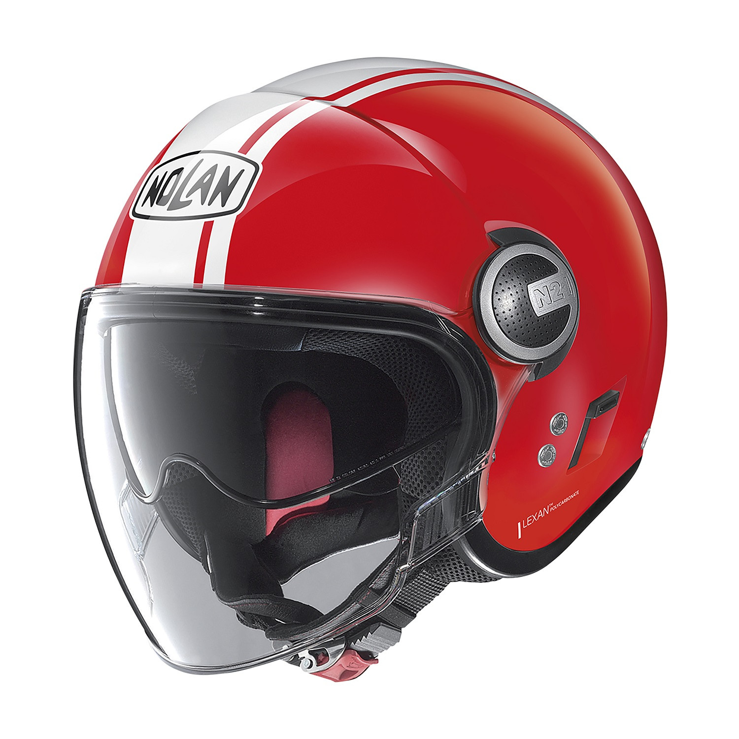 Nolan Jethelm N21 VISOR 06 DOLCE VIT096 Rot Weiss ECE 22.06