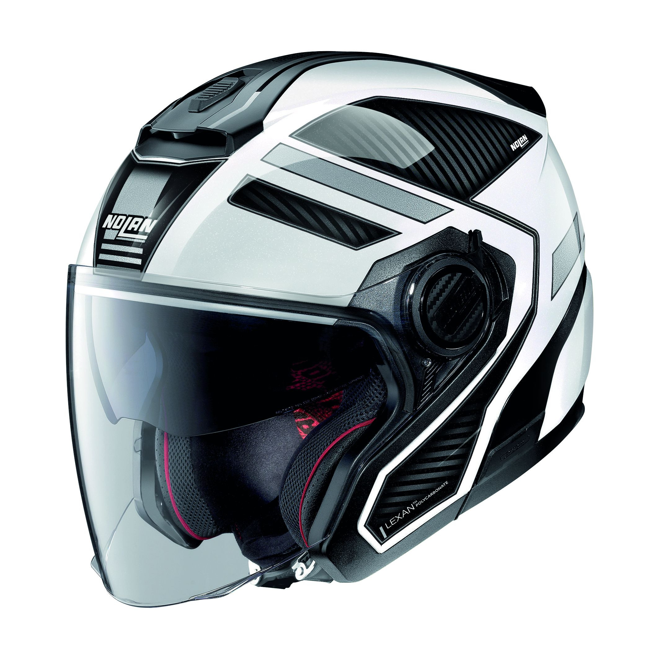 NOLAN Jet Helm N40-5 N-Com BELTWAY, Black White 21 Gr: XL