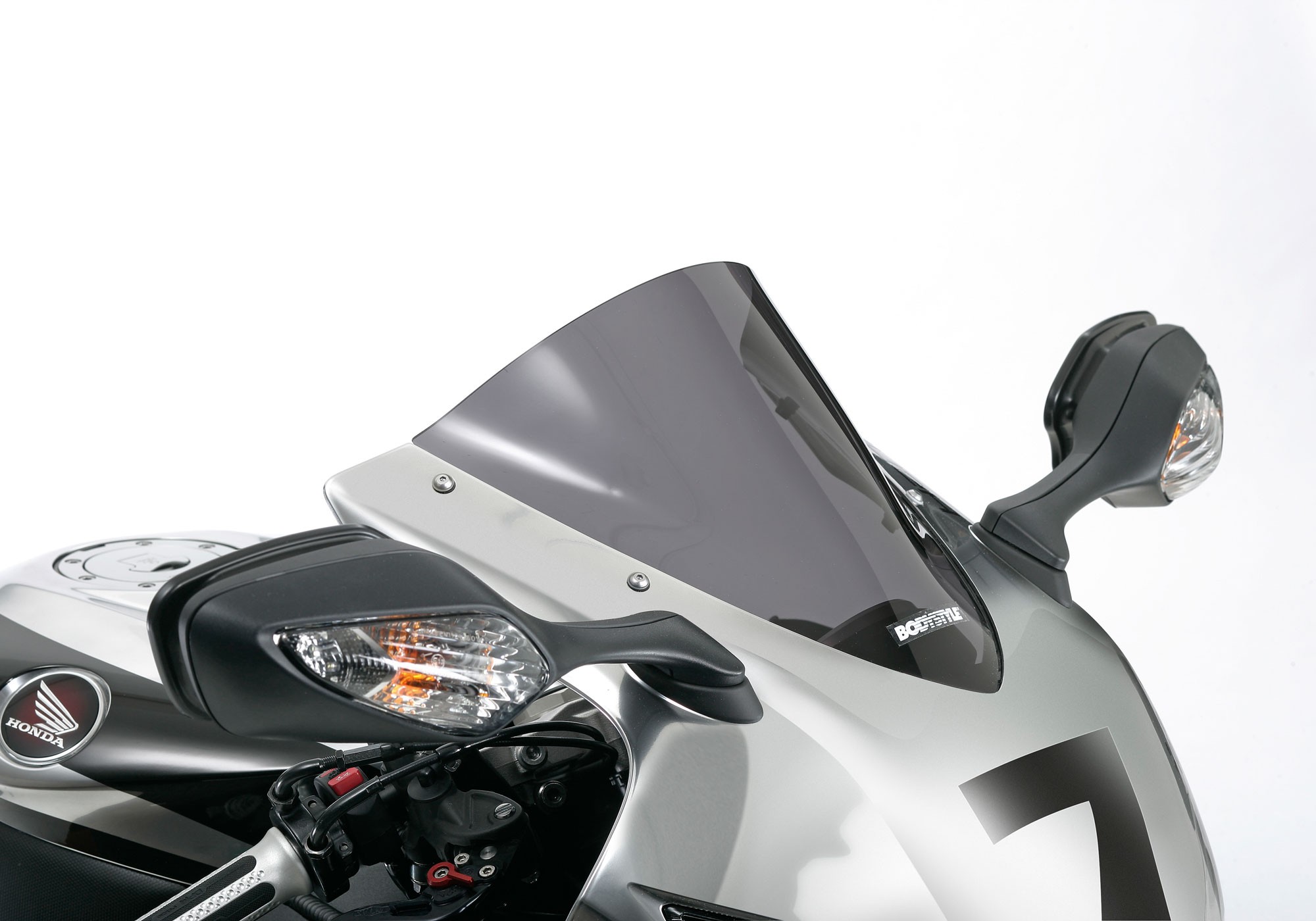 BODYSTYLE Racing Cockpitscheibe schwarz getönt ABE passt für Honda CBR500R, CBR500R