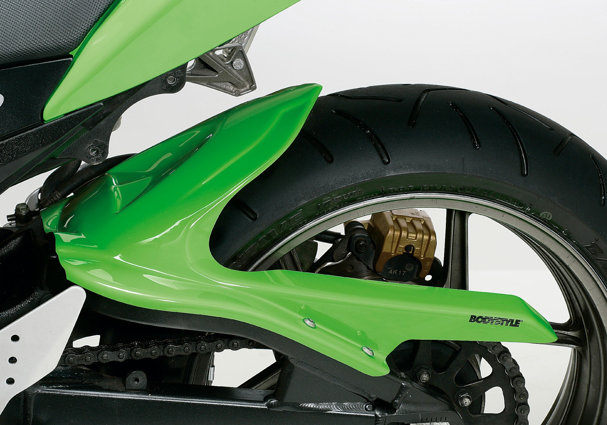 BODYSTYLE Sportsline Hinterradabdeckung unlackiert ABE passt für KAWASAKI ZX-6R(