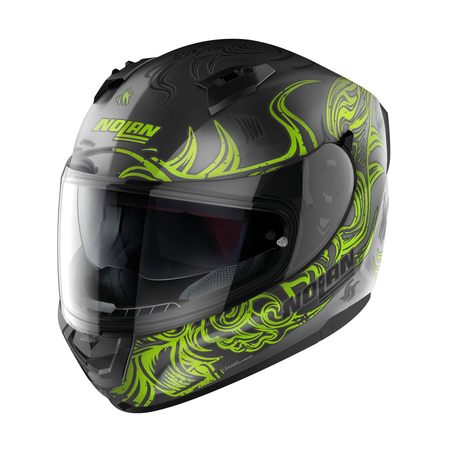 Nolan Integralhelm N60-6 MUSE 071 Lavagrau Gelb ECE 22.06