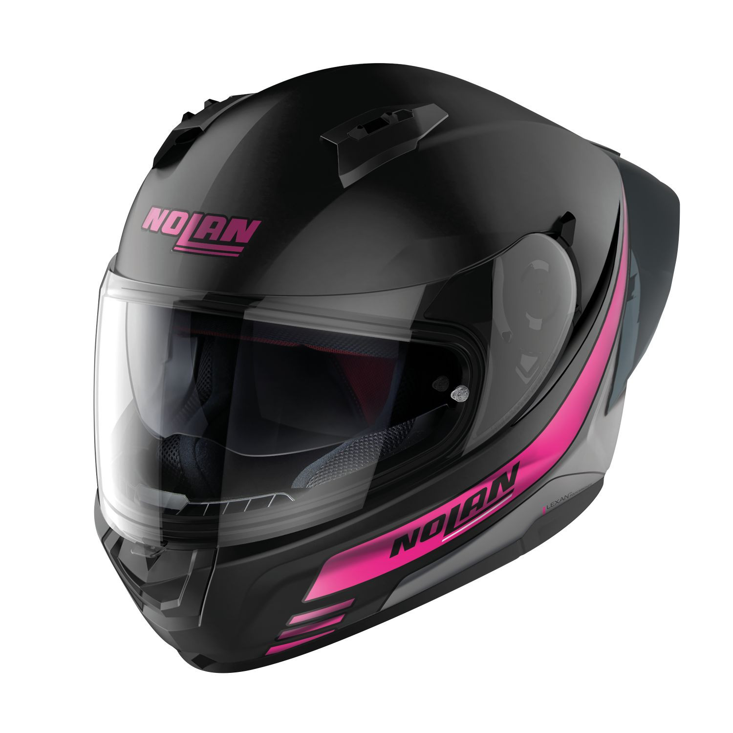 Nolan Integralhelm N60-6 SPORT OUTSET 023 Matt Schwarz Fuchsia ECE 22.06
