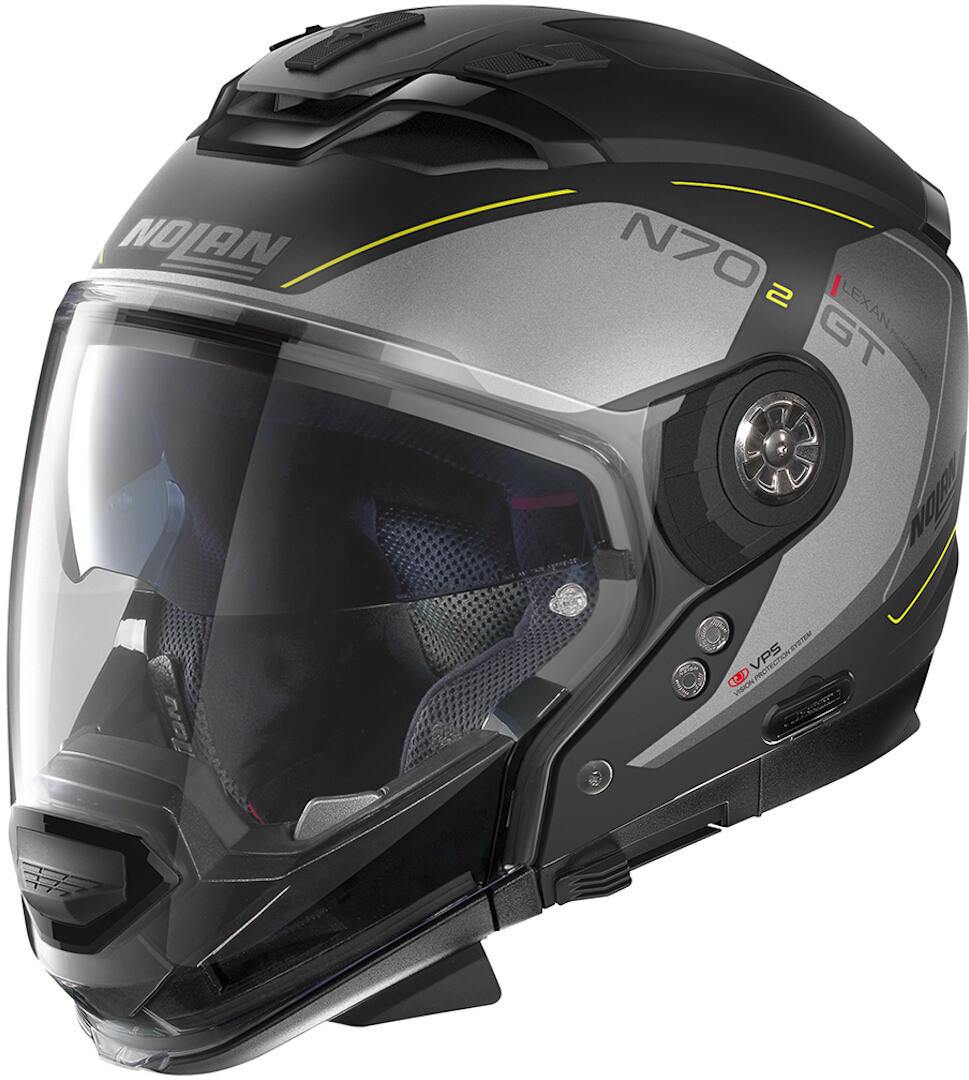 NOLAN Crossover Helm N70-2GT N-COM LAKOTA, Grey Flat Black 36 Gr: 2XS-3XL