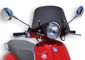 ERMAX Scooterscheibe Piccolo schwarz getönt (dunkel) ABE passt für VESPA Primave