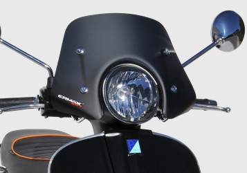 ERMAX Scooterscheibe Piccolo schwarz matt ABE passt für VESPA GTS 125(23-24)/GTS