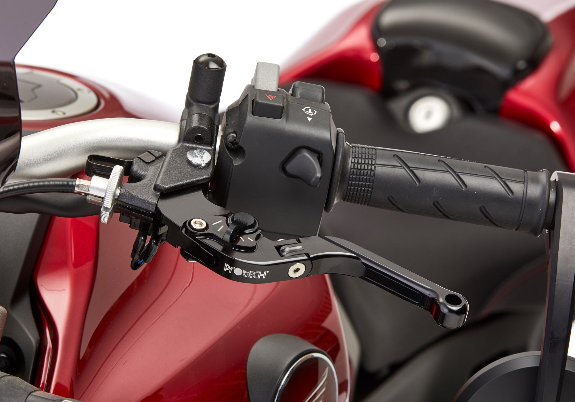 PROTECH Bremshebel Sport schwarz, Versteller schwarz ABE passt für KAWASAKI ER-6f(06-08)/ER-6n(06-08)/Versys 1000(12-14)/Versys 650(06-08)/W800(11-16)/Z1000(03-06)/Z750(04-06)/Zephyr 750(91-95)/Zephyr