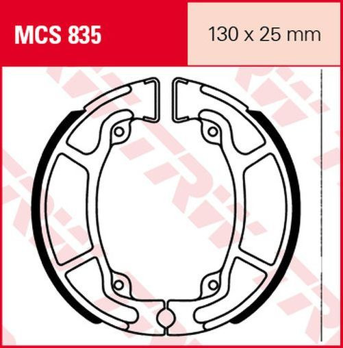 TRW Lucas Bremsbacken MCS835 honda (Satz)