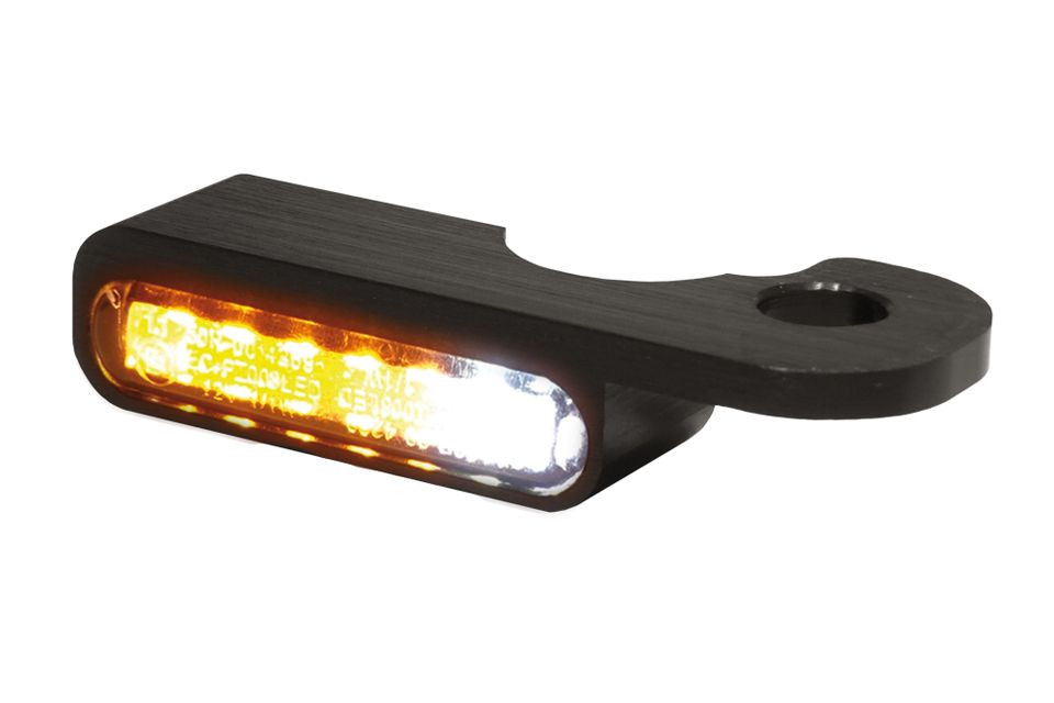 HeinzBikes LED Armaturen Blinker-Positionslicht-Kombination NIGHT- V-ROD Modelle 02-, schwarz (Paar)