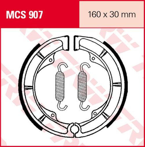 TRW Lucas Bremsbacken MCS907 Suzuki (Satz)