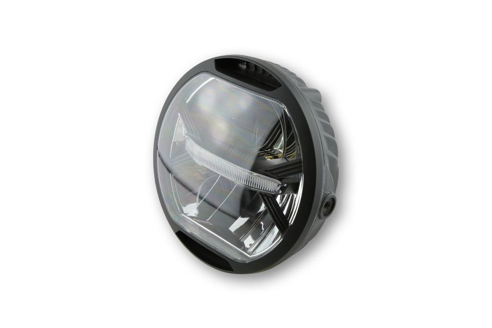 KOSO LED Hauptscheinwerfer THUNDERBOLT mit Standlicht, schwarz (Stück)