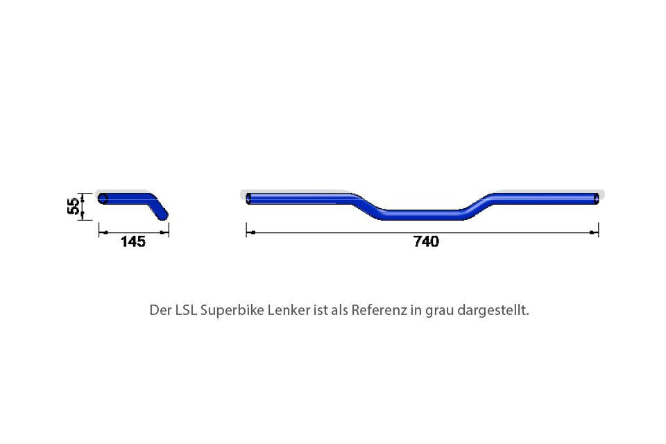 LSL Superbike flach LN1/chrom (Stück)