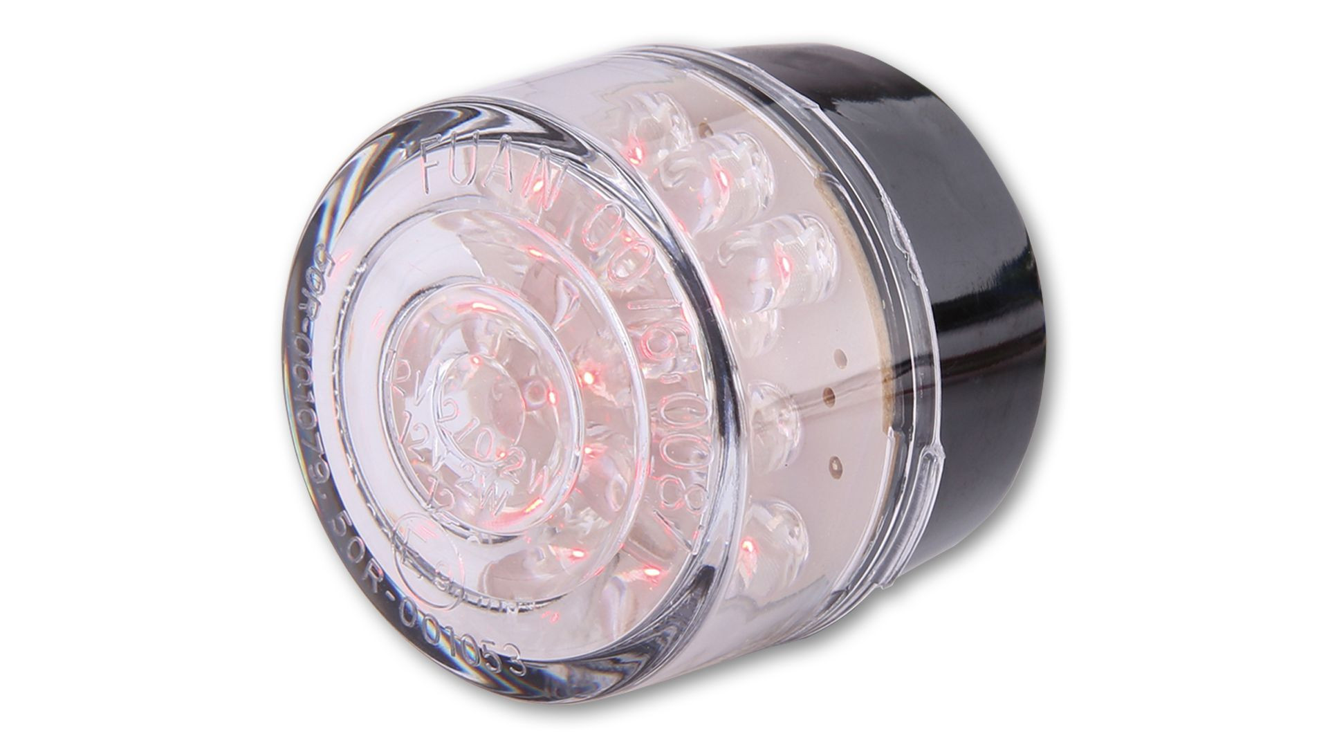 SHIN YO Einsatz LED-Mini-Rücklicht BULLET, rund, Glas transparent (Stück)