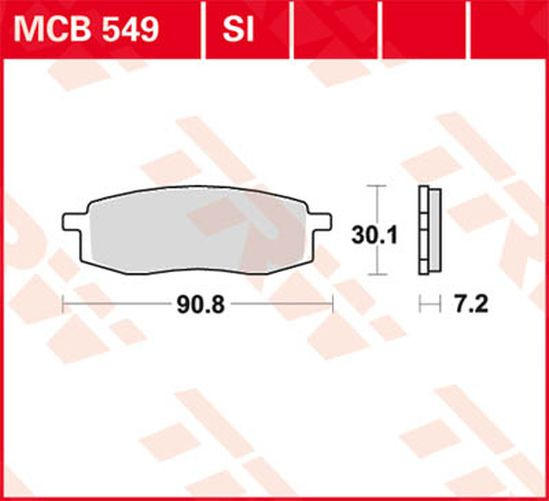 TRW Lucas Bremsbelag MCB549 yamaha (Satz)