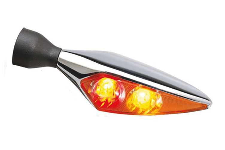 Kellermann Blinker/Rücklicht Micro Rhombus DF Titan, hochglanz poliert, hinten rechts (Stück)