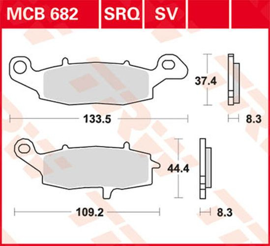 TRW Lucas Racingbelag MCB682SRQ (Satz)
