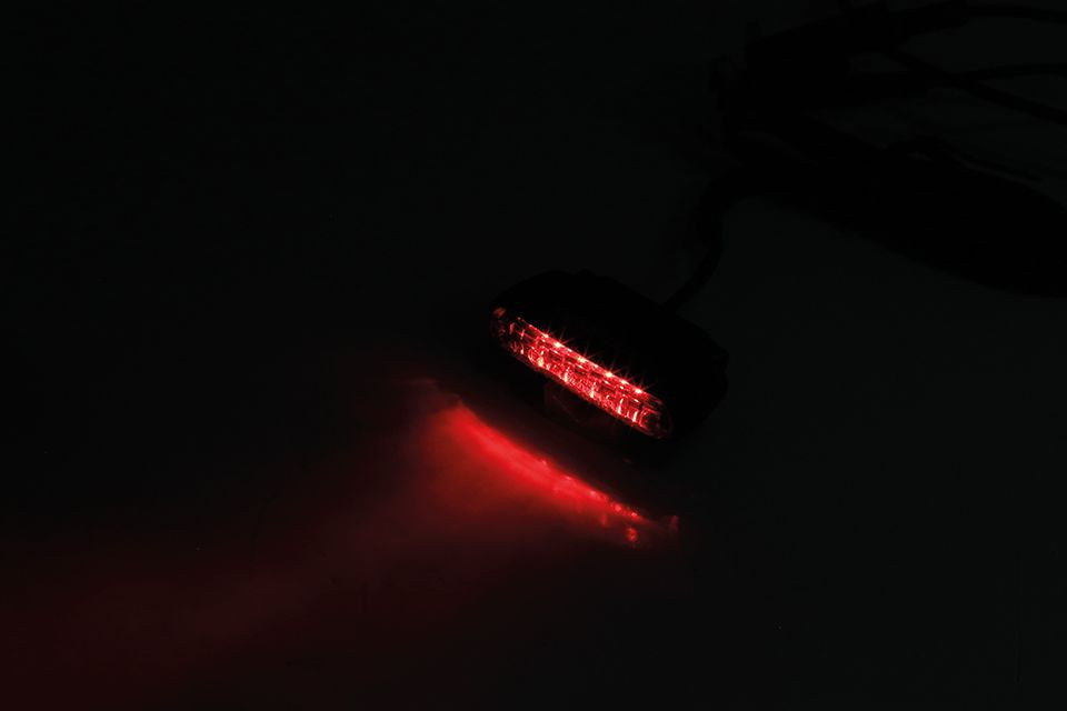 HIGHSIDER LED-Rücklicht ORGANIC, rotes Glas (Stück)