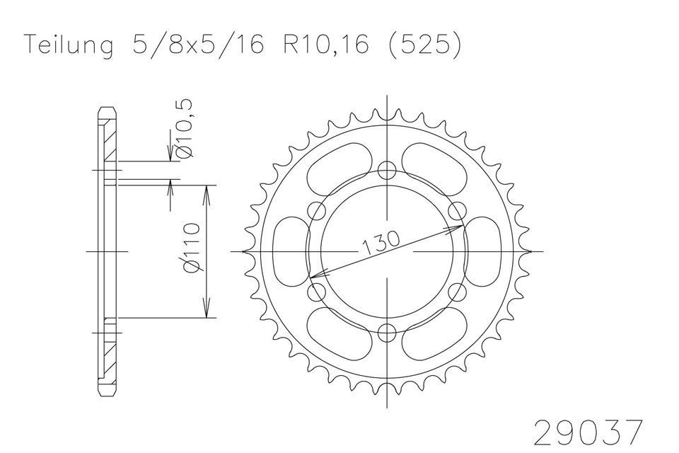 ESJOT Kettenrad, 45 Zähne diverse Modelle (Stück)