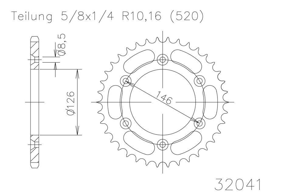 ESJOT Kettenrad, 50 Zähne diverse Modelle (Stück)
