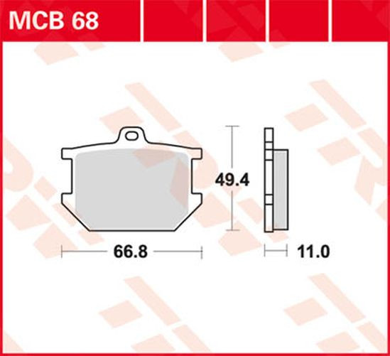 TRW Lucas Bremsbelag MCB68 yamaha (Satz)
