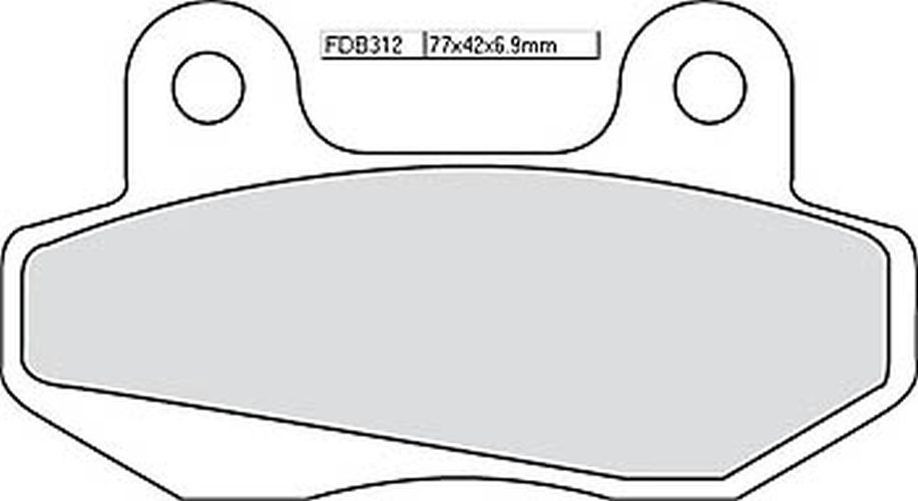 FERODO Bremsbelag FDB 312 Platinum (Satz)