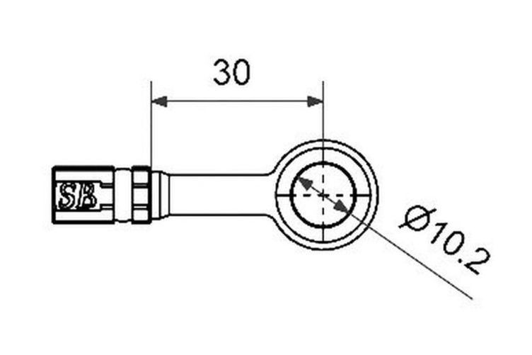 HIGHWAY HAWK Fitting gerade. (Stück)