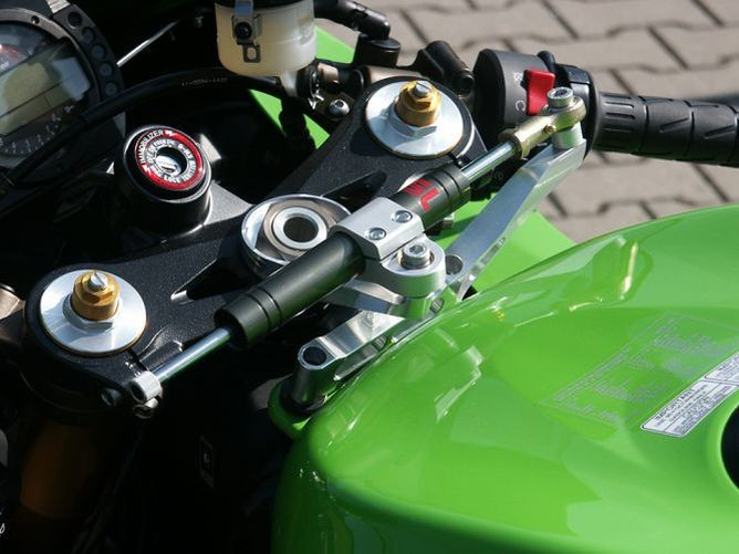 LSL Lenkungsdämpfer Kit Kawasaki ZX-10R 04-05, titan (Set)