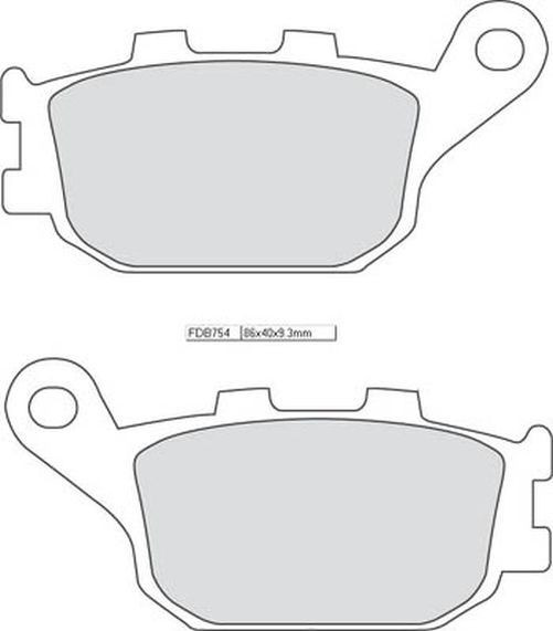 FERODO Bremsbelag FDB 754 EF (Satz)
