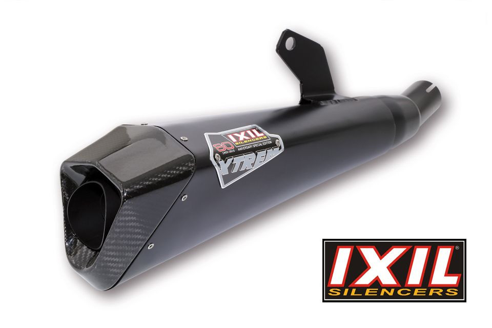 IXIL X55 EDITION Edelstahl Auspuff schwarz für Suzuki GSR 750 (Stück)