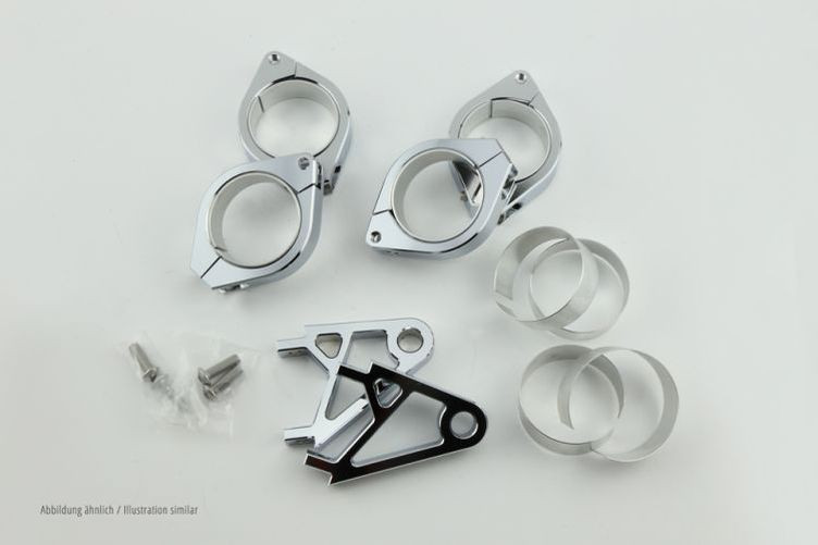 HIGHSIDER Lampenhalter Set, XS, 35-37 mm Ø, chrom (Set)