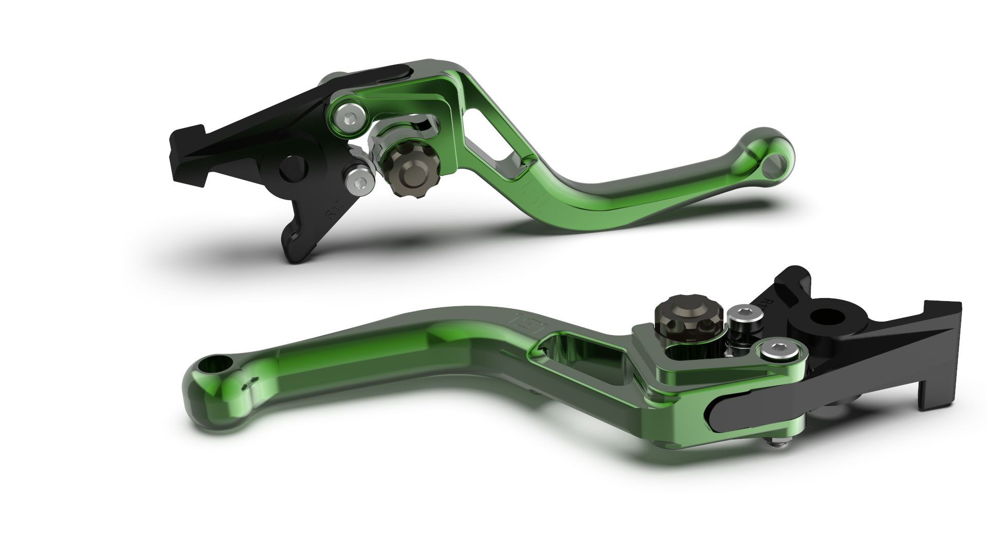LSL Bremshebel BOW für Brembo 15/17/19 RCS, R37R, kurz, grün/anthrazit (Stück)