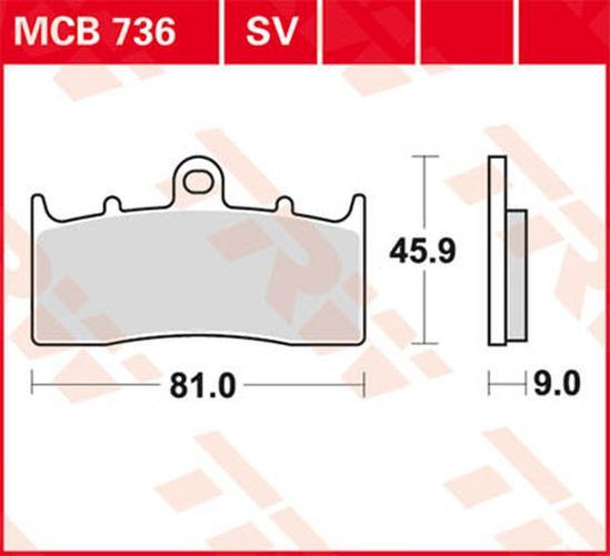 TRW Lucas Bremsbelag MCB736 BMW (Satz)