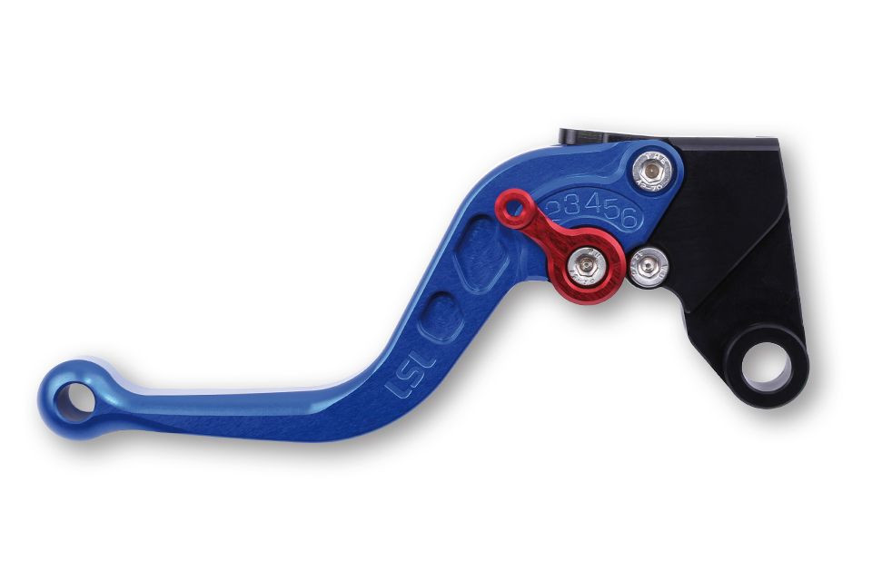 LSL Kupplungshebel L04, kurz, Suzuki blau/rot (Stück)
