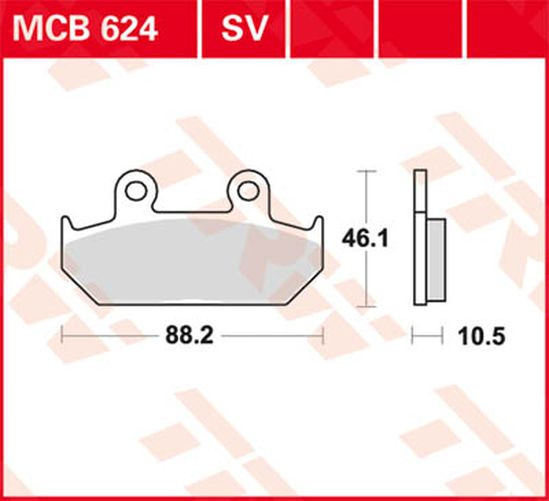 TRW Lucas Sinterbelag MCB624SV (Satz)