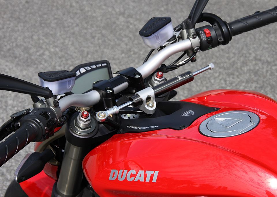 LSL Lenkungsdämpfer Kit Ducati Streetfighter, titan (Set)