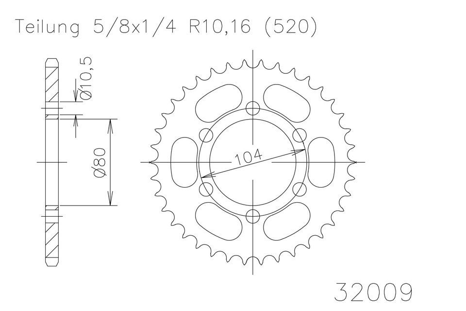 ESJOT Kettenrad, 45 Zähne diverse Modelle (Stück)