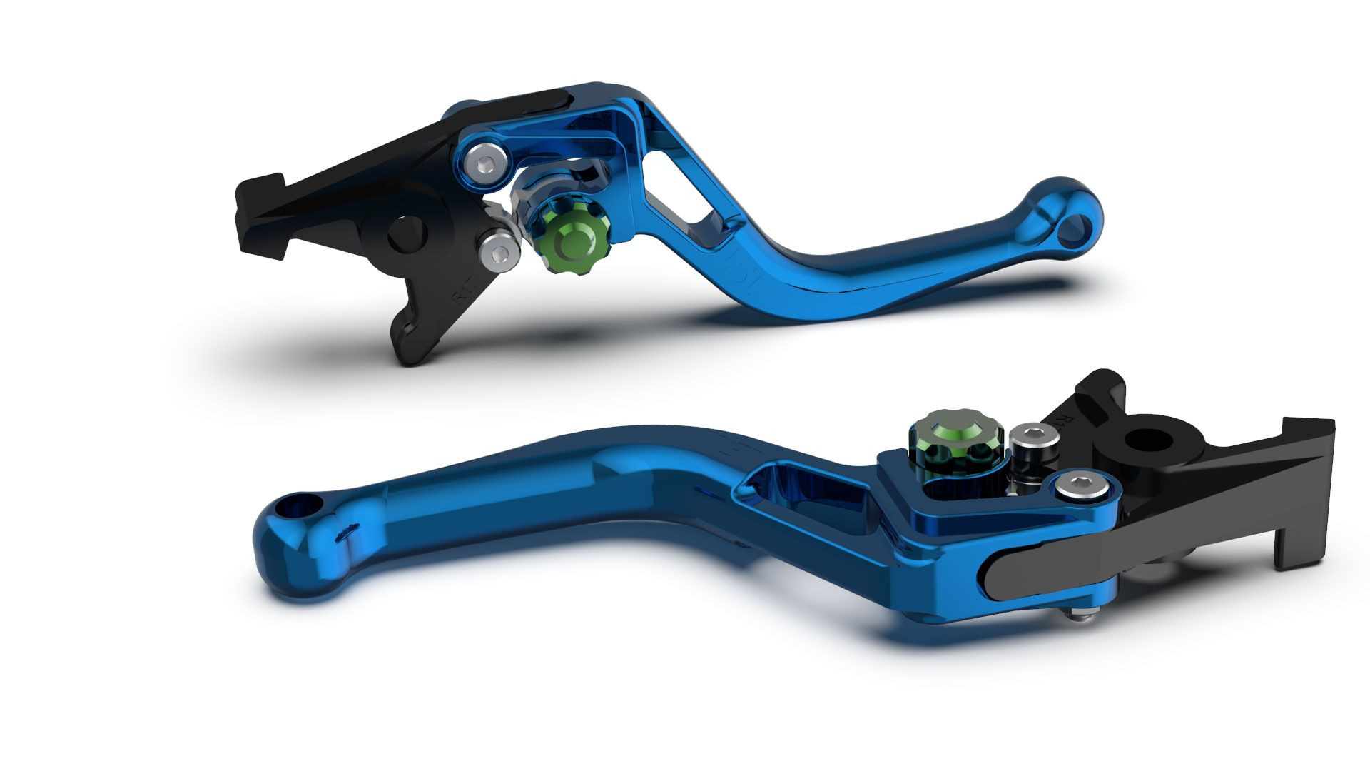 LSL Bremshebel BOW R38R, kurz, blau/grün (Stück)