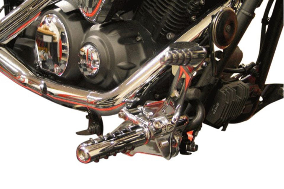 HIGHWAY HAWK Fußrastenanlage Techglide vorverlegt YAMAHA XV S 950A MIDNIGHT STAR (Stück)